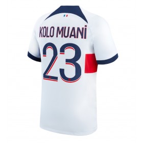 Paris Saint-Germain Randal Kolo Muani #23 Borta Kläder 2023-24 Kortärmad